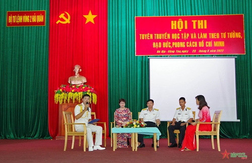 Vùng 2 Hải quân tổ chức hội thi tuyên truyền học tập, làm theo tư tưởng, đạo đức, phong cách Hồ Chí Minh năm 2022